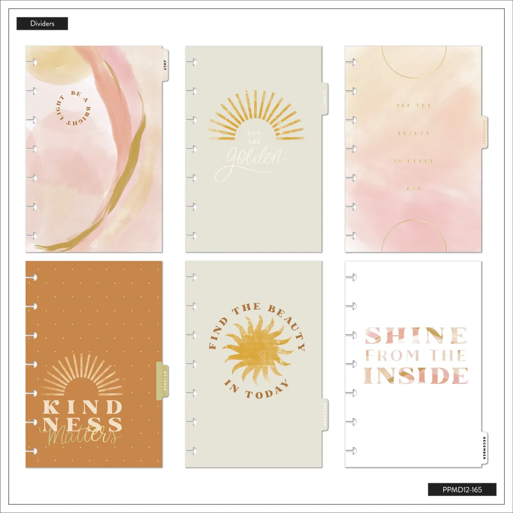 2024 Golden Hour Happy Planner - Mini Vertical Layout - 12 Months