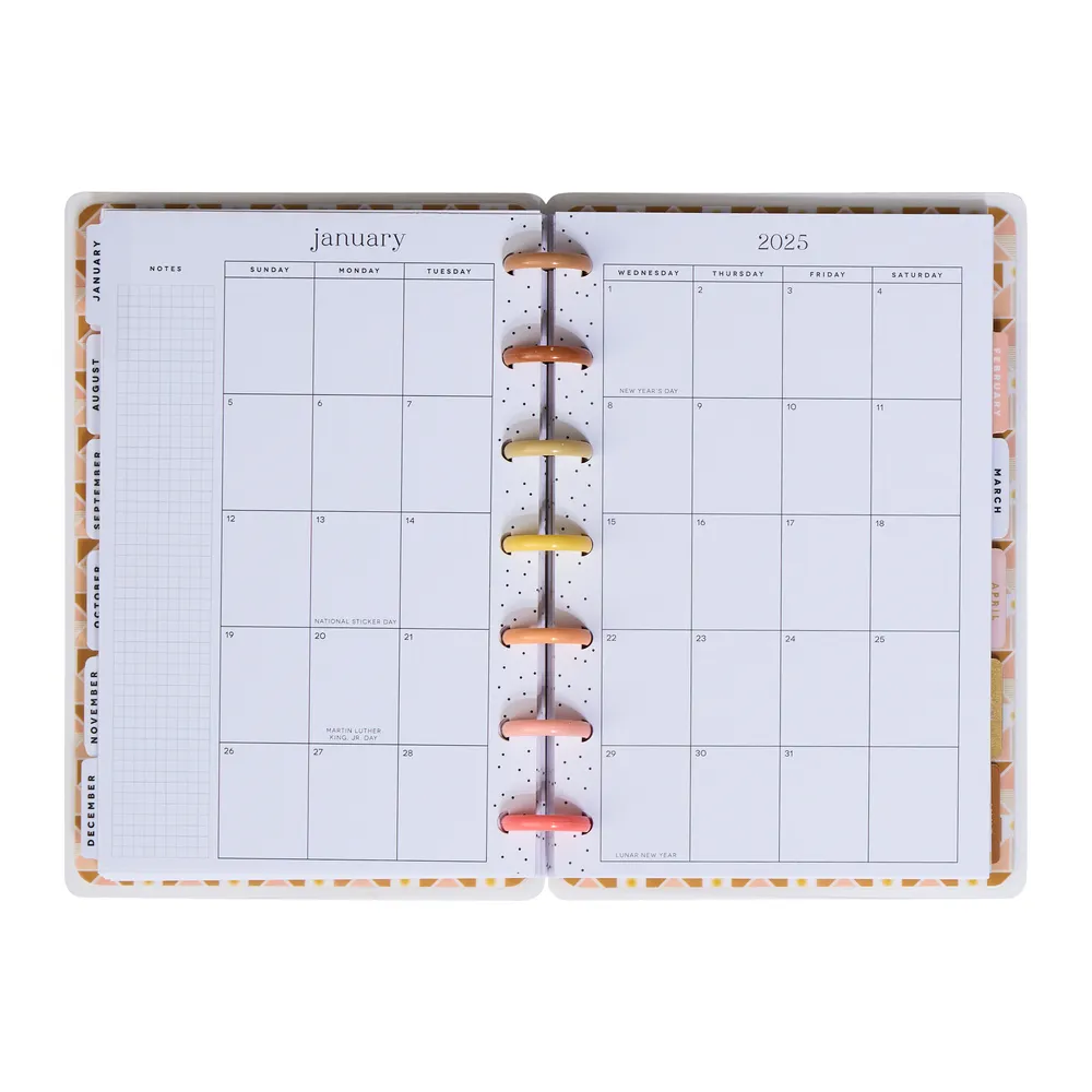 2024 Golden Hour Happy Planner - Mini Vertical Layout - 12 Months