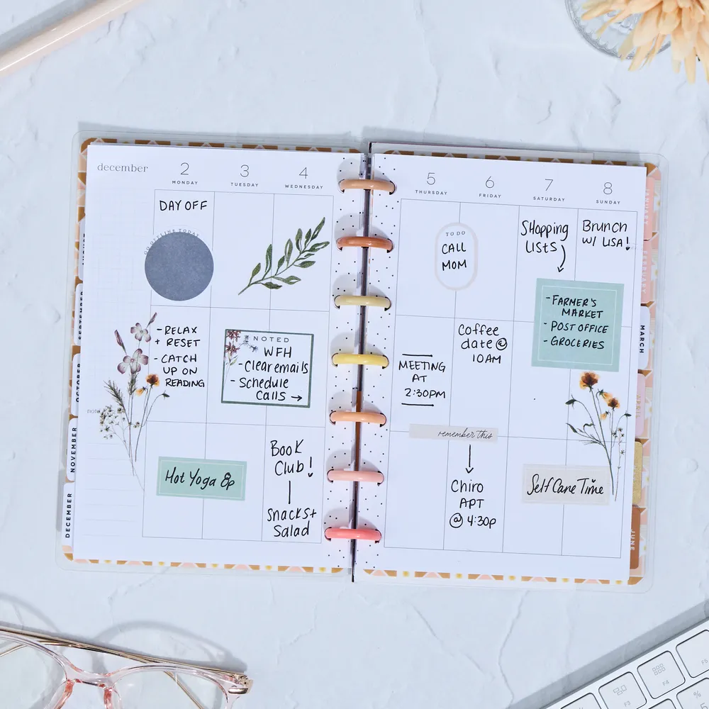 2024 Golden Hour Happy Planner - Mini Vertical Layout - 12 Months