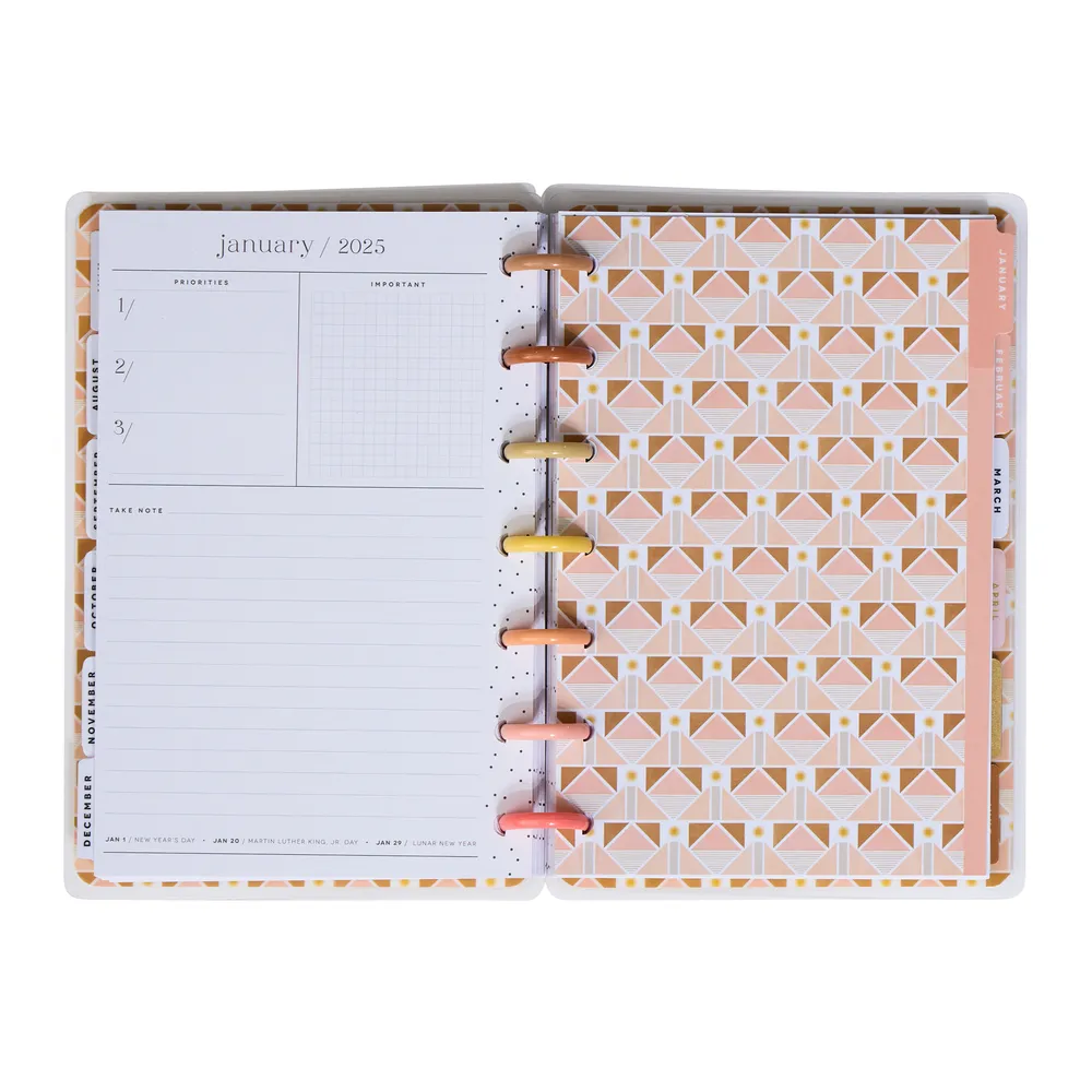 2024 Golden Hour Happy Planner - Mini Vertical Layout - 12 Months