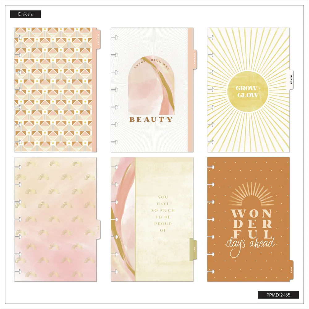 2024 Golden Hour Happy Planner - Mini Vertical Layout - 12 Months