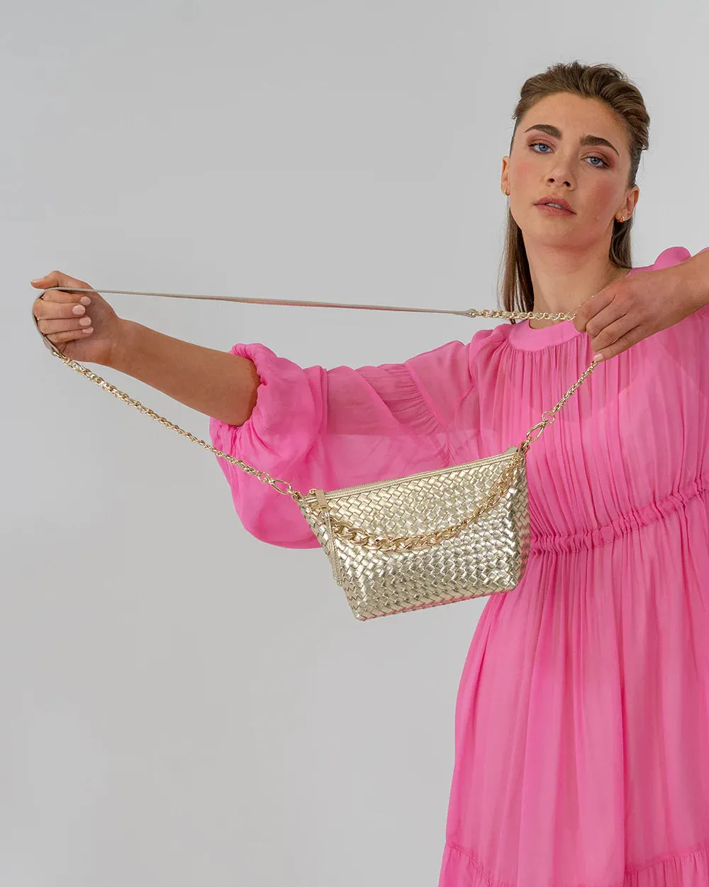 AGNES BAG | Gold Weave