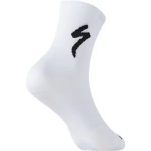 Air Road Specialized Soft Medium Socks, White/Black