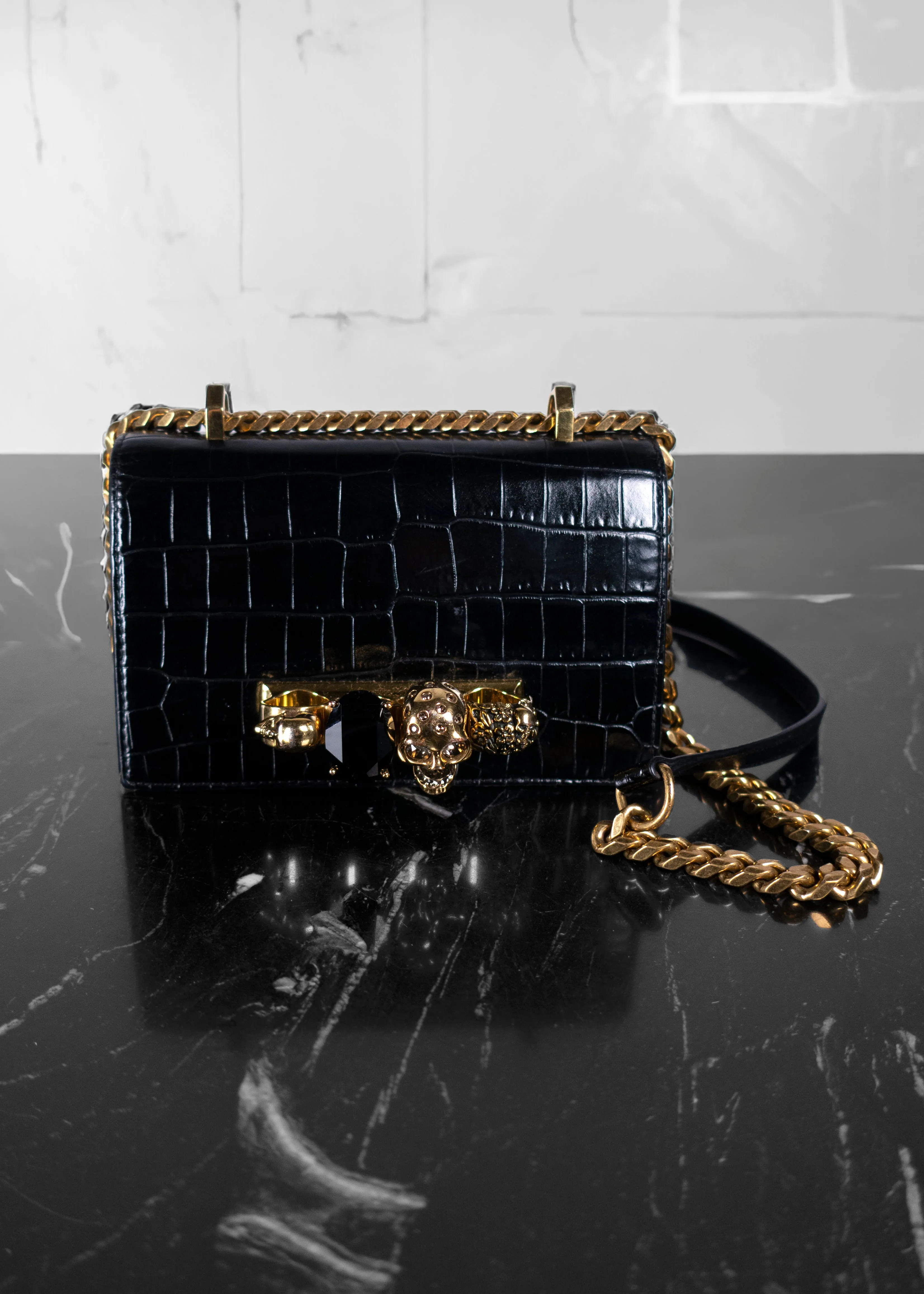 Alexander McQueen Jewelled Crossbody Bag