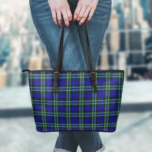 Arbuthnot Modern Tartan Leather Tote Bag