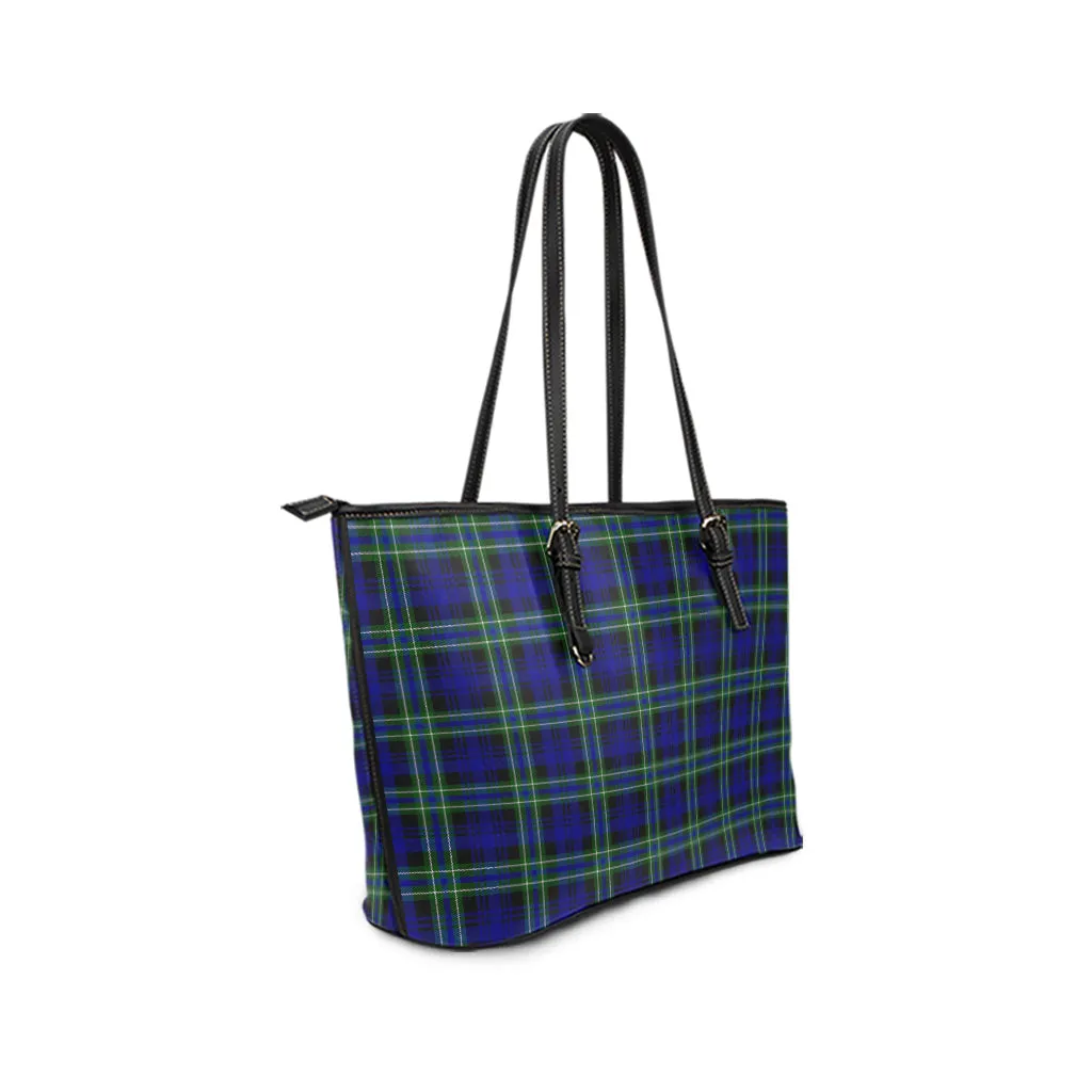 Arbuthnot Modern Tartan Leather Tote Bag