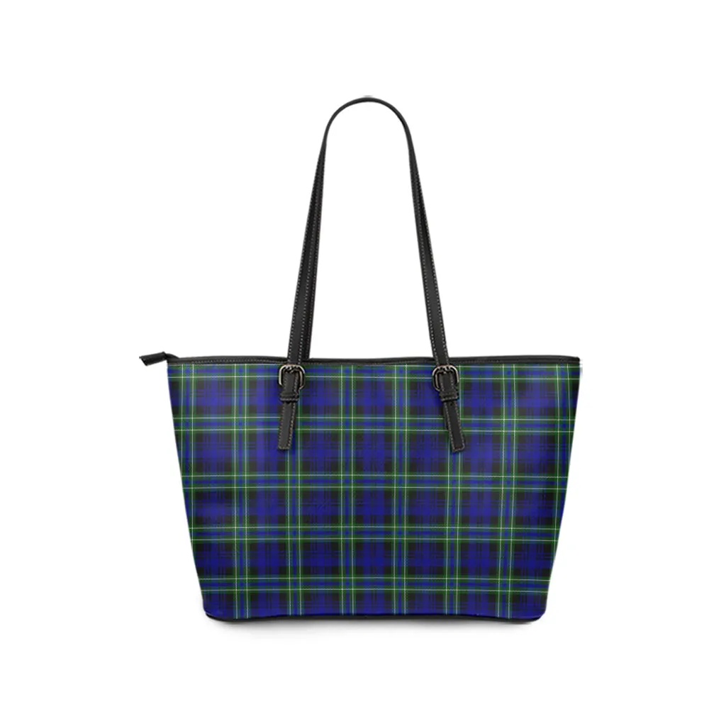 Arbuthnot Modern Tartan Leather Tote Bag