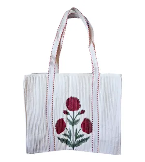 Armeria Quilted Cotton Tote Bag