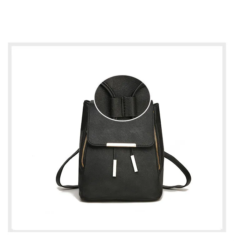 Backpack High Quality PU Leather Mochila Escolar School Bags For Teenagers Girls Top-handle Backpacks Herald Fashion