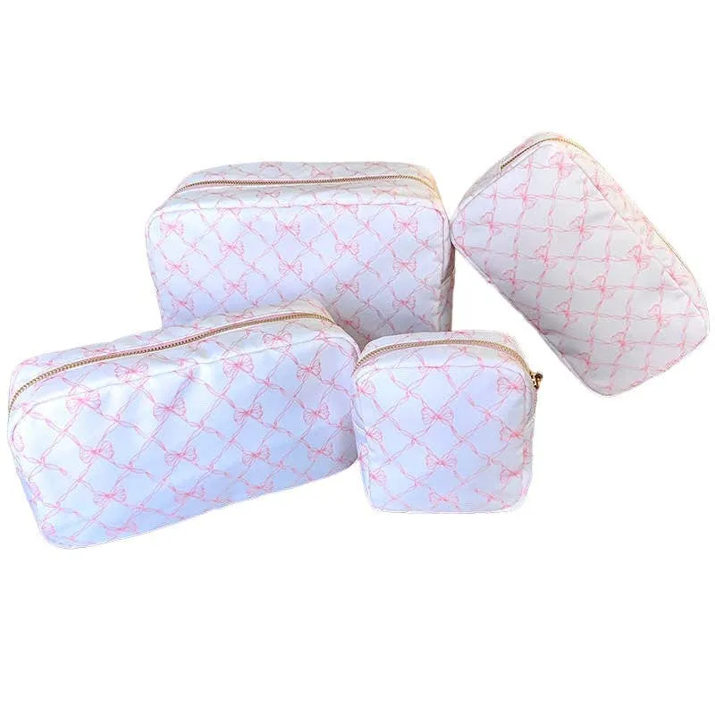 Beauty Stash - Sweet Bow Nylon Collection: Medium Cosmetic