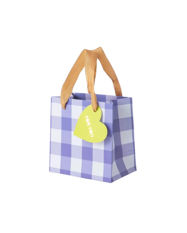 Blue Gingham Gift Bags