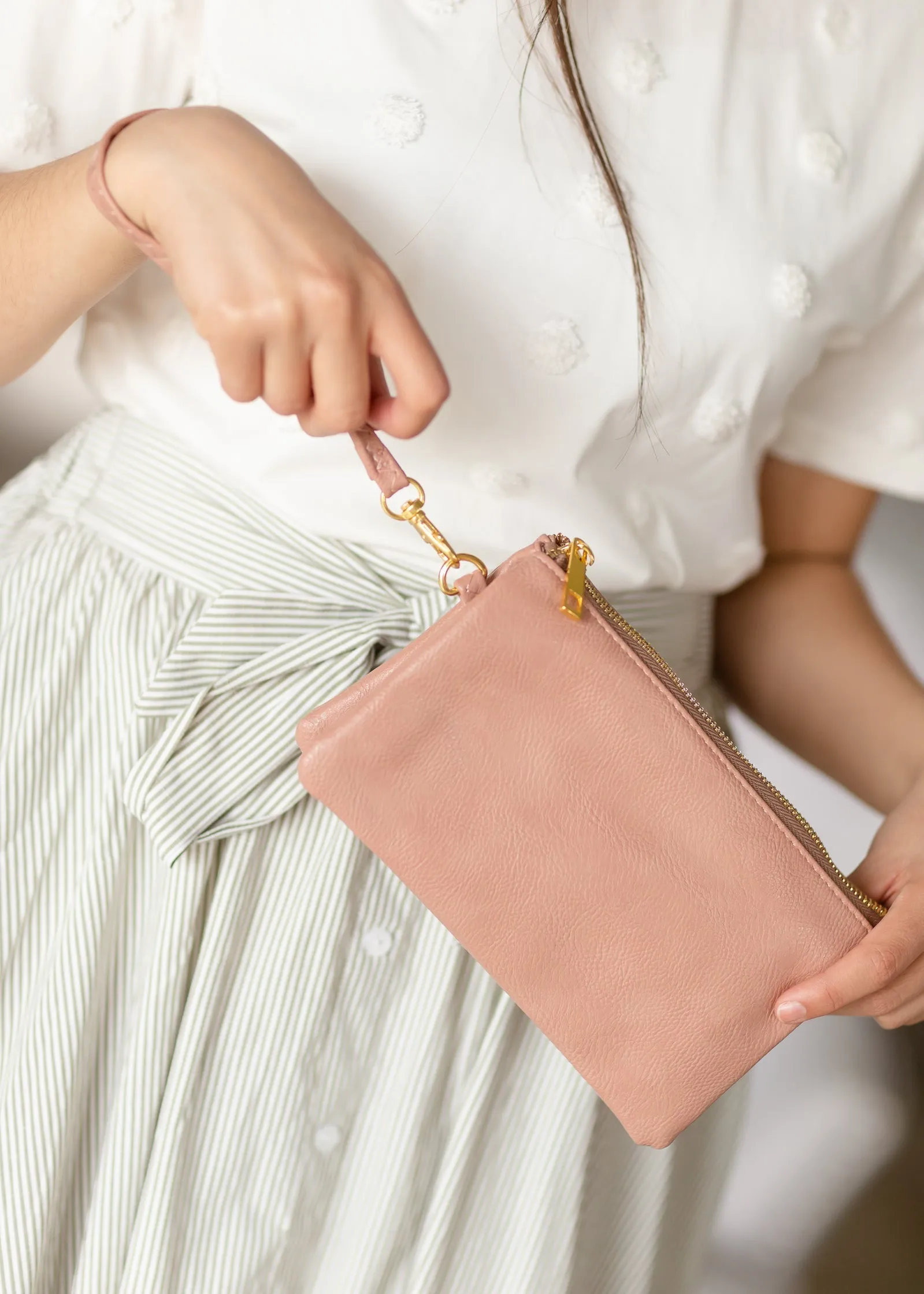 Blush Clutch   Crossbody Bag - FINAL SALE