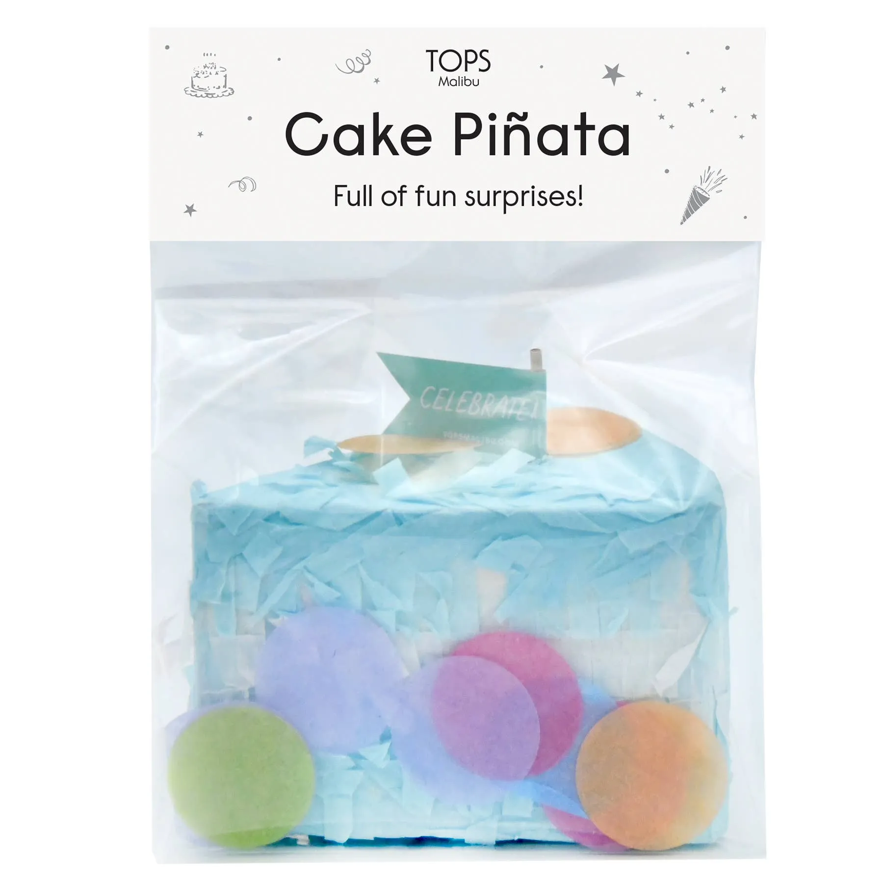 Cake Slice Piñata in a Bag