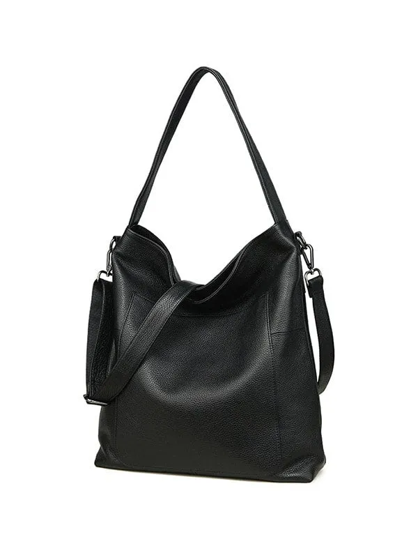 Capacity Large Leather Shoulder Bag