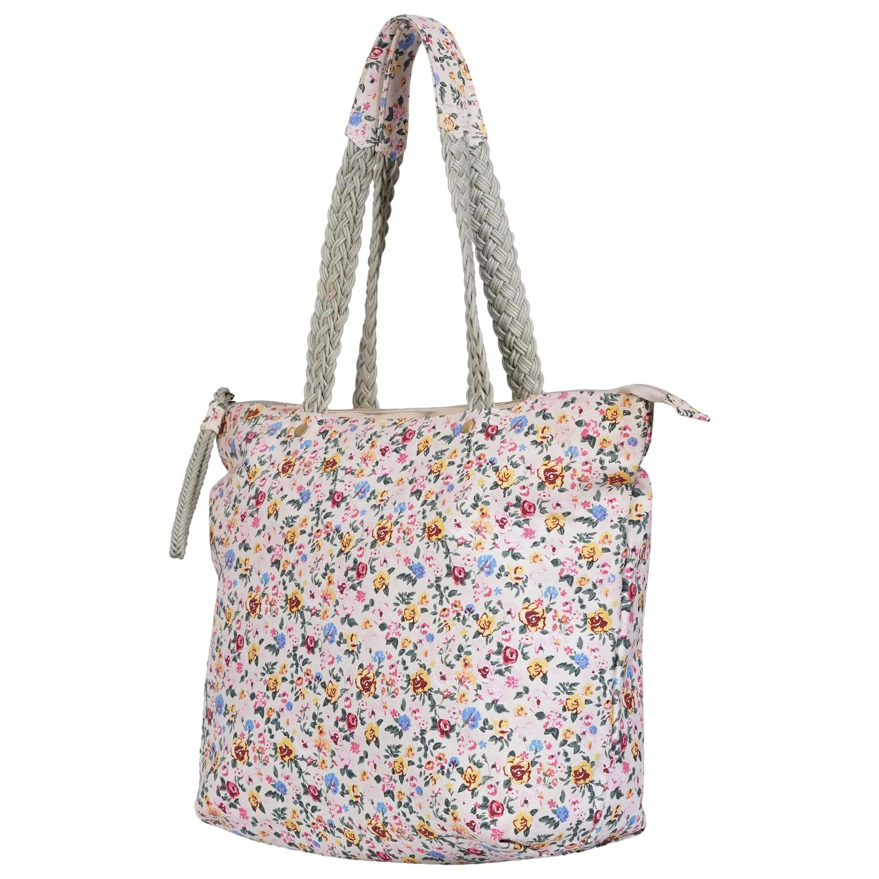 Charming Flower Printed Small Canvas Bag