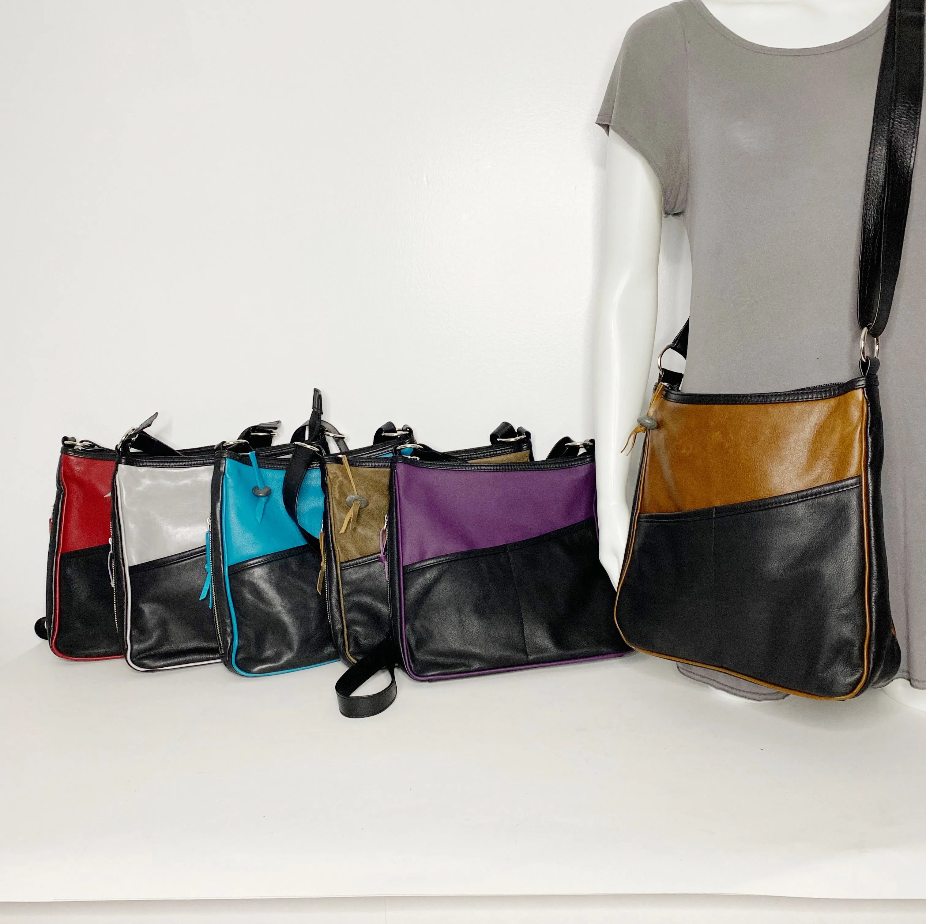 Classic Cross-Body Bag - Genuine Handmade Leather Purse