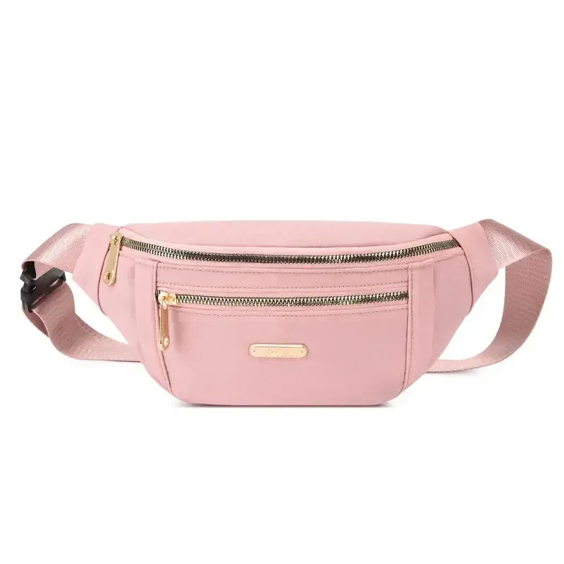 Commuter Fanny Pack Leisure Oxford Waist Bags for Ladies Students Shoulder Crossbody Chest Bags All-match Pouch Bags for Women