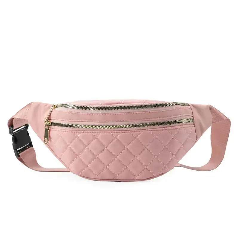 Commuter Fanny Pack Leisure Oxford Waist Bags for Ladies Students Shoulder Crossbody Chest Bags All-match Pouch Bags for Women