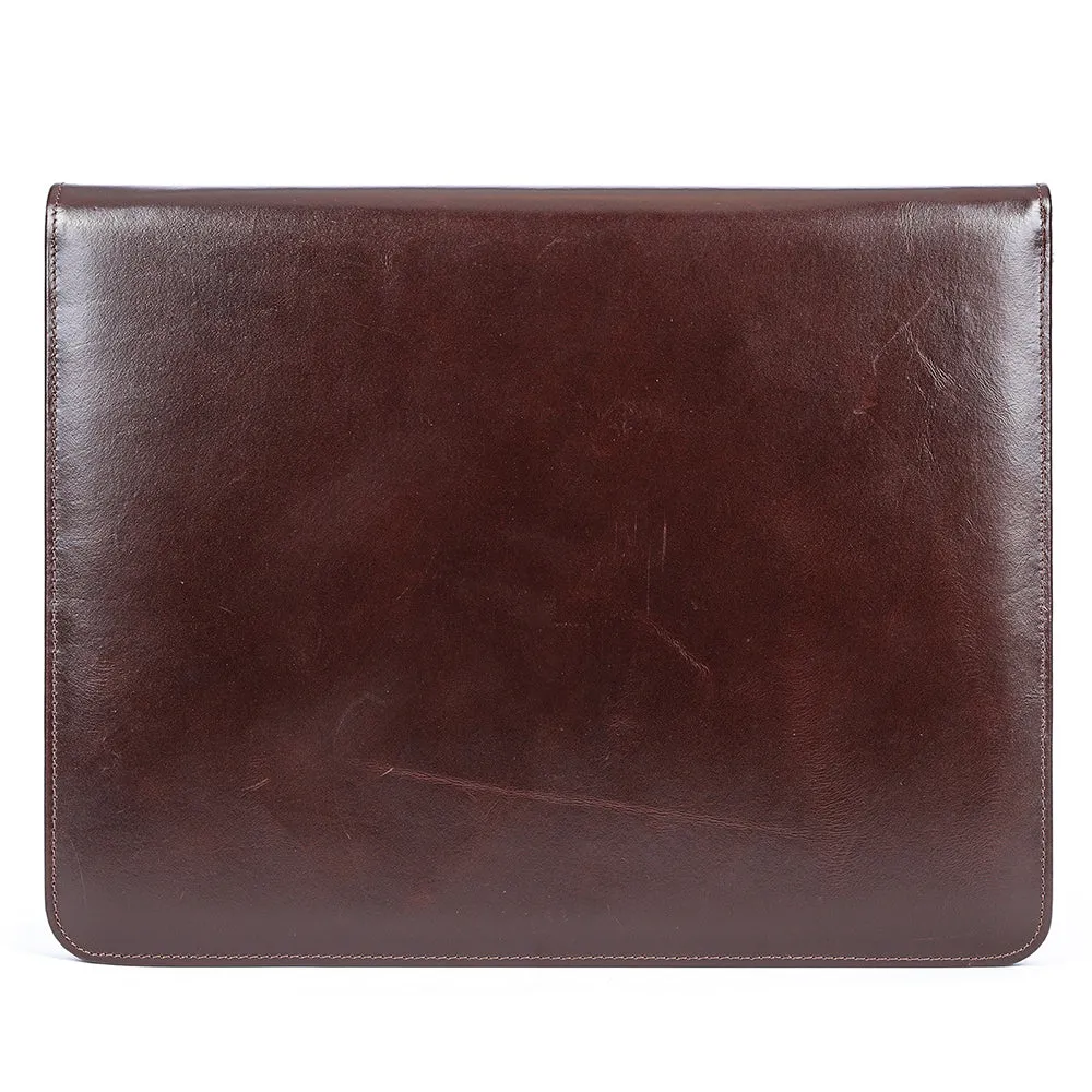 CowLuxe Stylish Leather Men's Ipad Bag