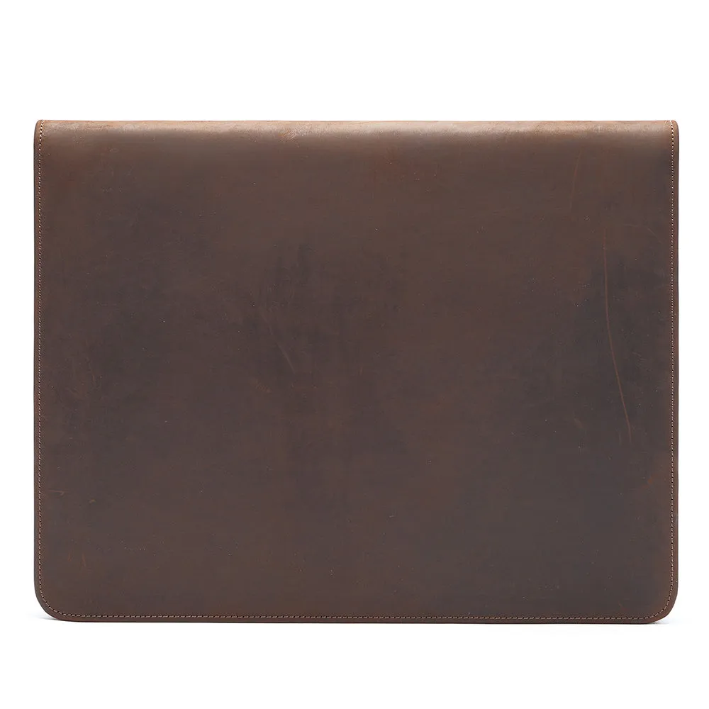 CowLuxe Stylish Leather Men's Ipad Bag