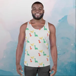 Cute Dinos Unisex Mens Tank Top