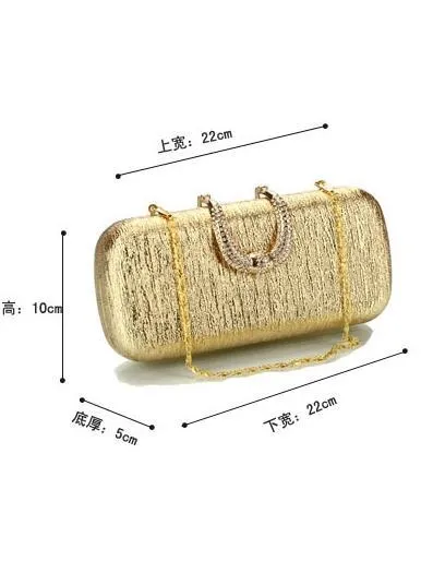 Fashion Gold Diamonds Evening Bag