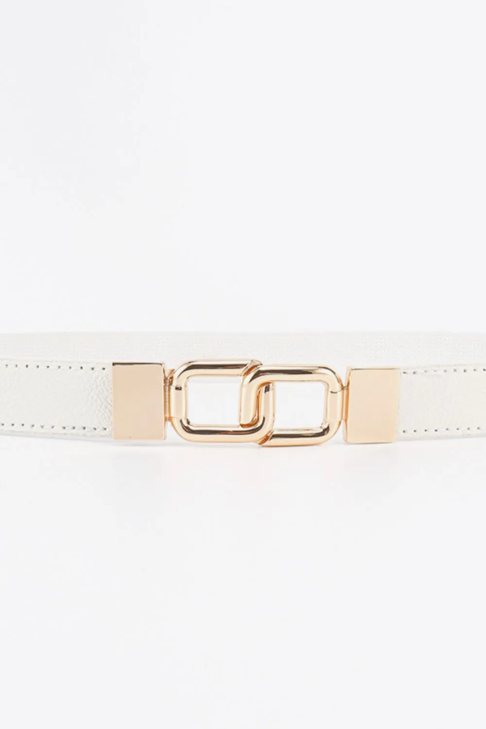 Geometric Double Buckle Elastic Belt