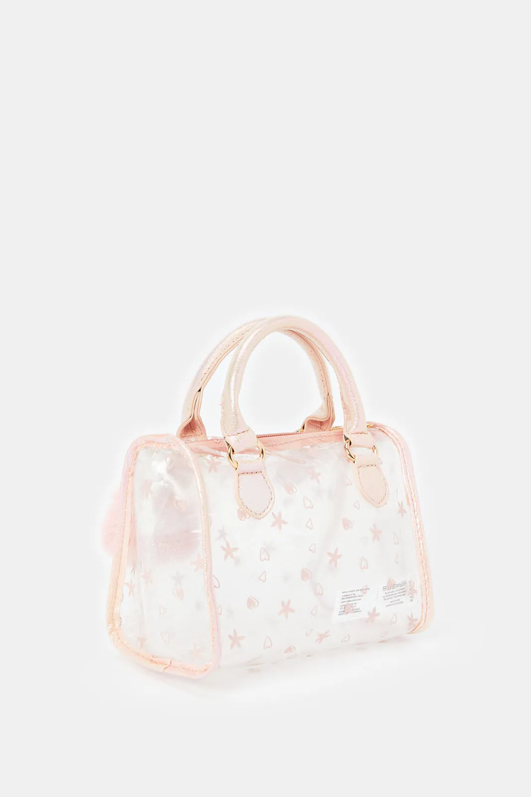 Girls Pink Embellished Cross Body Bag