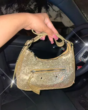 Gold Rock of Love Shoulder Bag