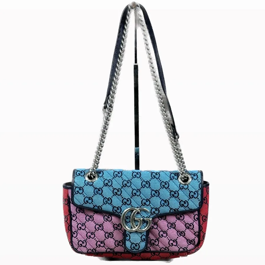 Gucci GG Canvas Small Marmont Shoulder Bag - Multicolor