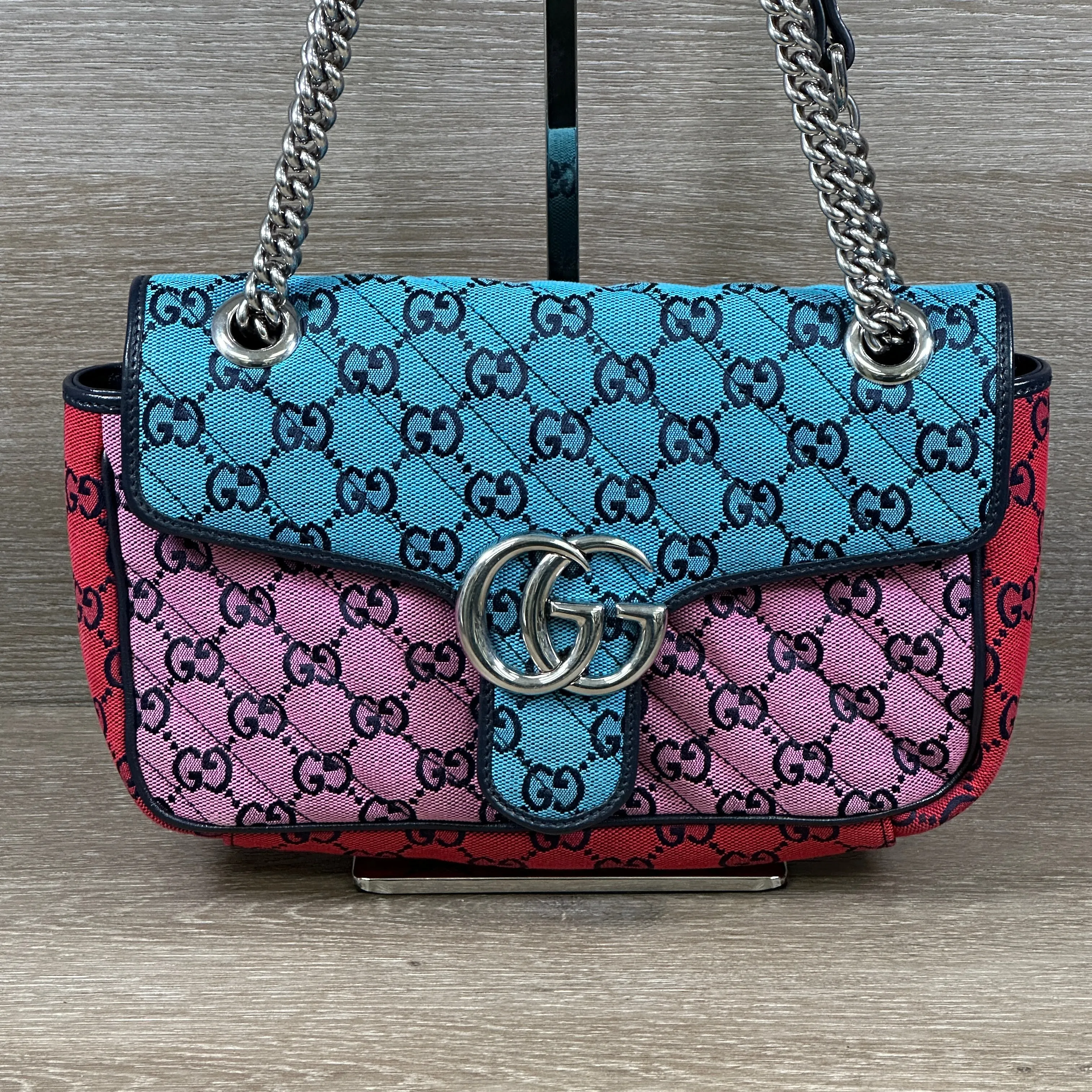 Gucci GG Canvas Small Marmont Shoulder Bag - Multicolor