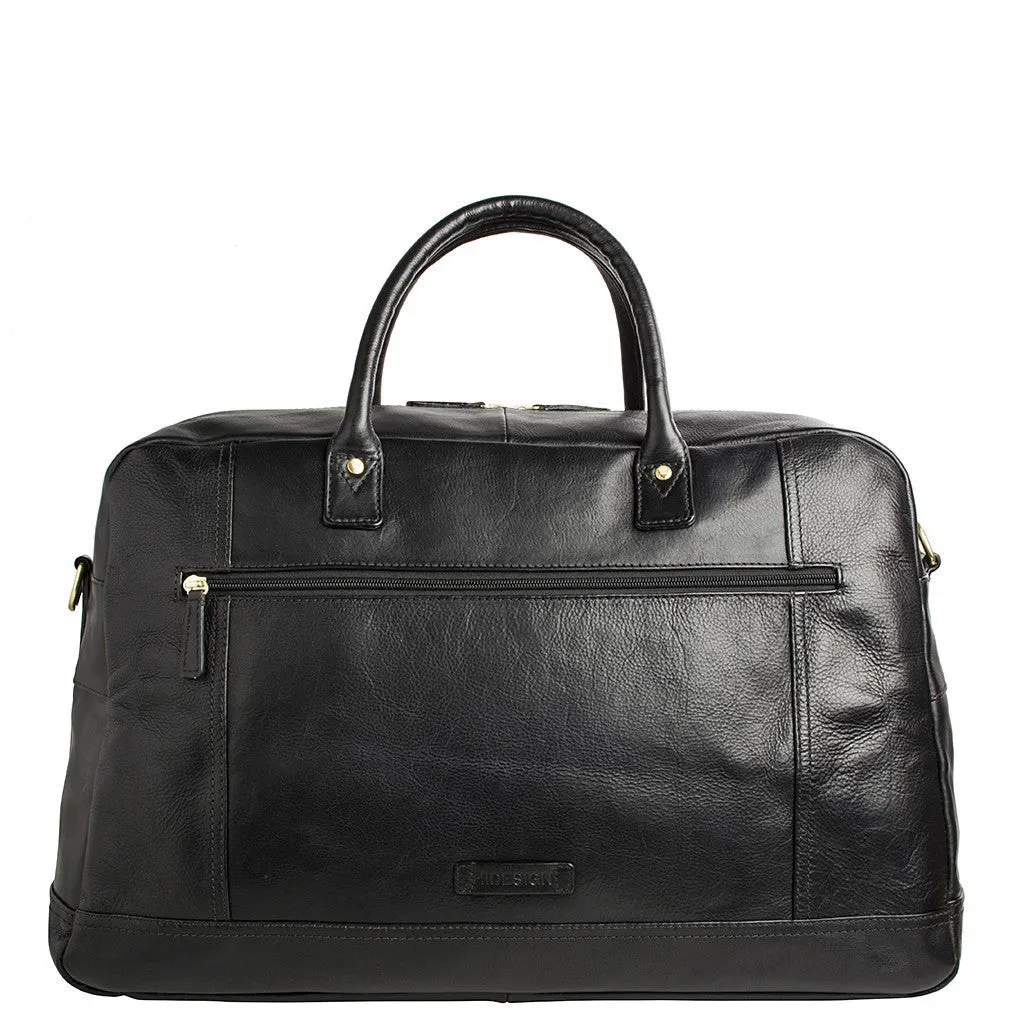 Hunter Cabin Sized Duffel in Classic Leather in Black