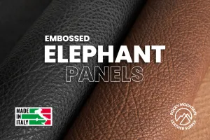 Italian - Embossed Elephant - Veg Tanned Leather (PANELS)