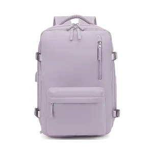 Kuber Industries Pack of 3 Waterproof Laptop Bag | 35L Stylish Office/College Bag for Men & Women |Unisex Travel Friendly Professional Backpack - Purple