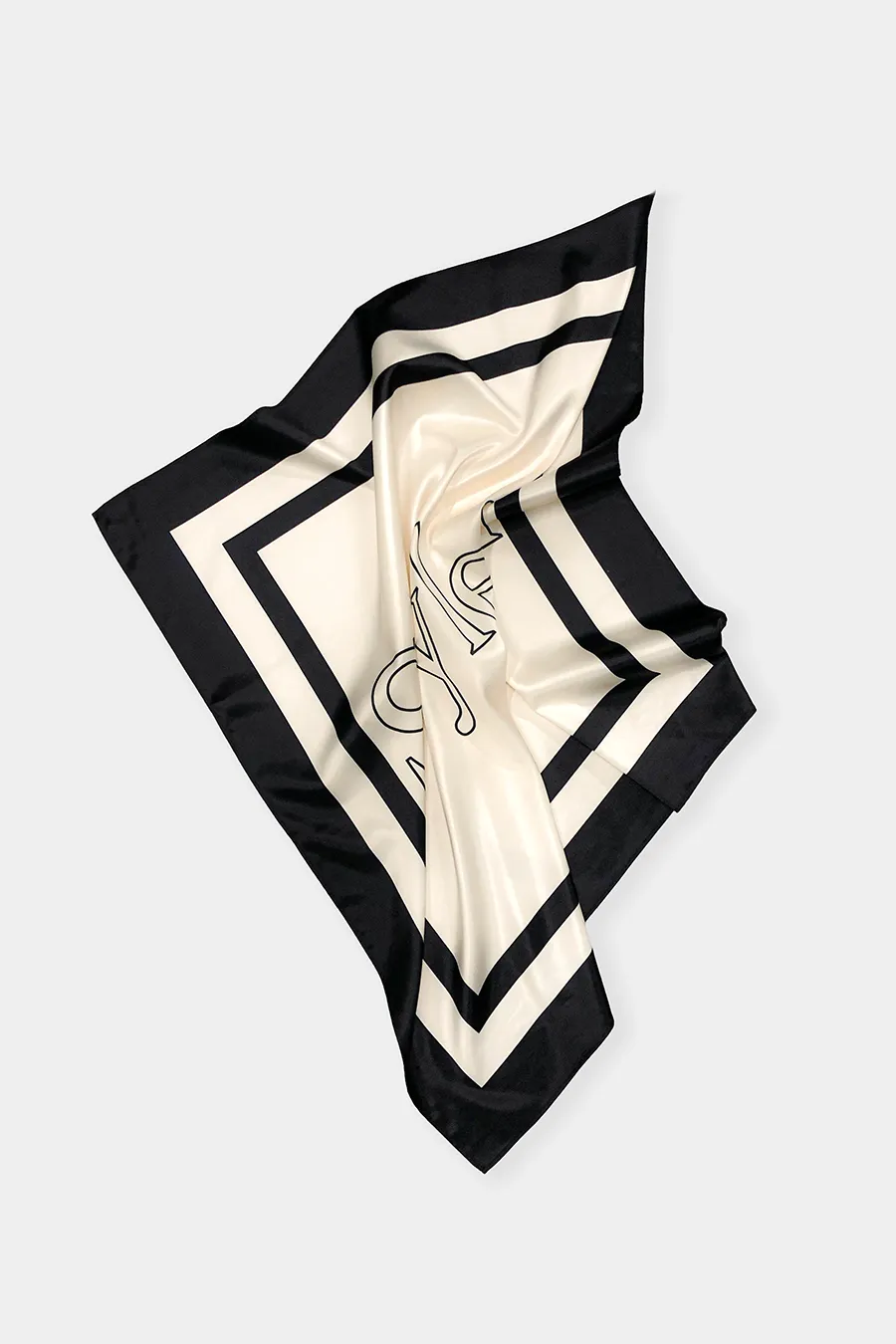 MANDI SCARF - BLACK & CREAM