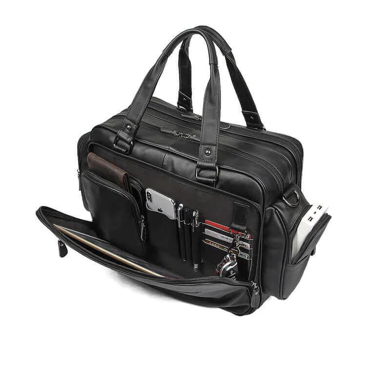 Men's Leather Laptop Bag – Stylish & Functional for Work & Travel