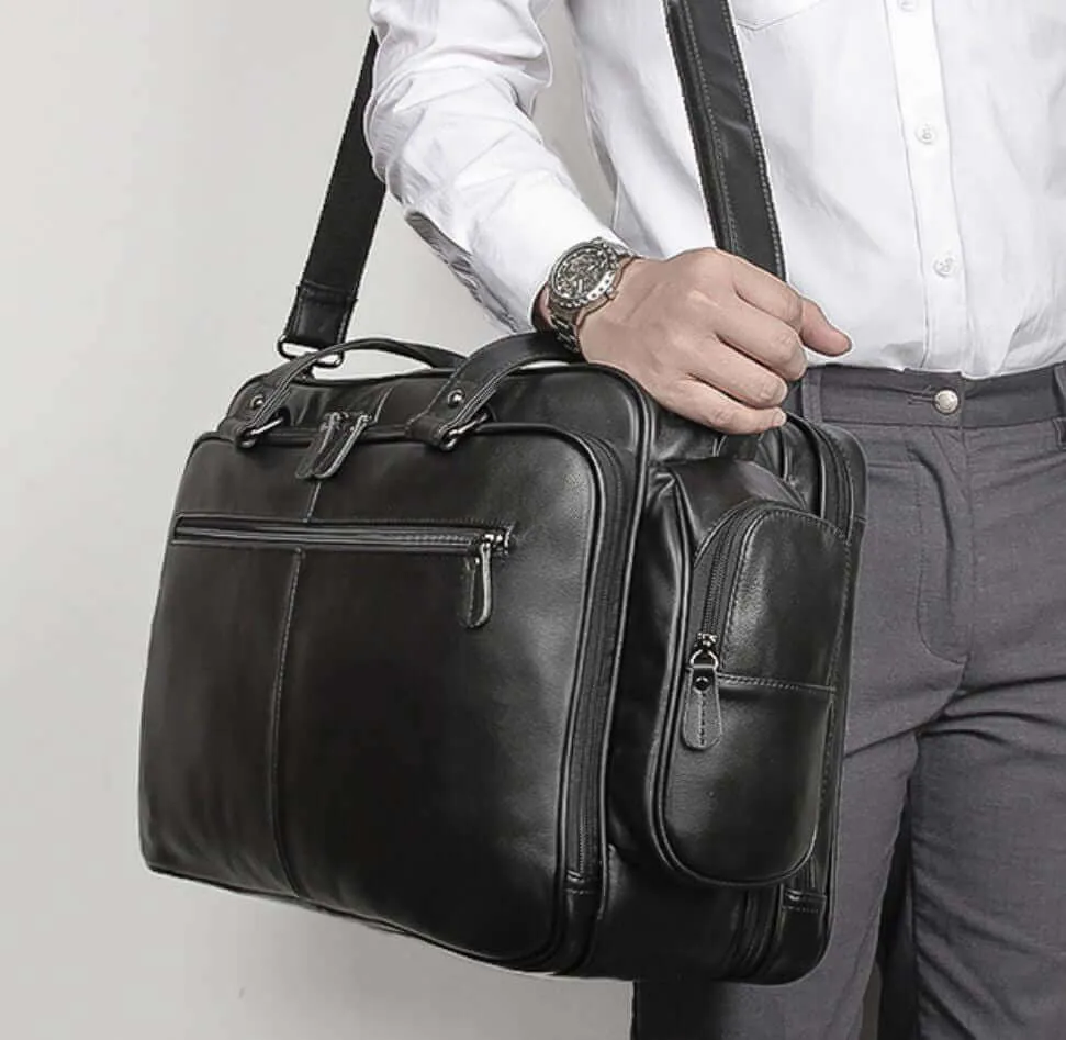 Men's Leather Laptop Bag – Stylish & Functional for Work & Travel