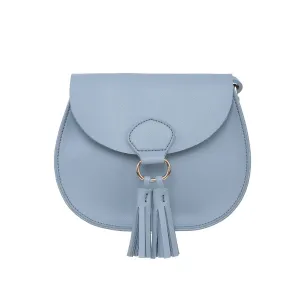 MINISO Trendy Crossbody Bag With Tassels(Blue)