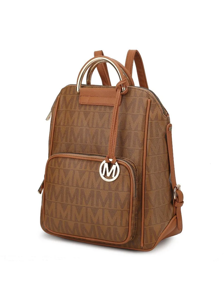 MKF Collection Cora Milan M Signature Trendy Backpack by Mia k