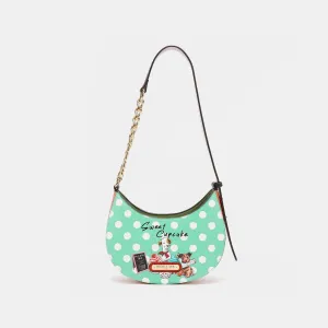 Nicole Lee USA Vegan Leather Polka Dot Shoulder Bag