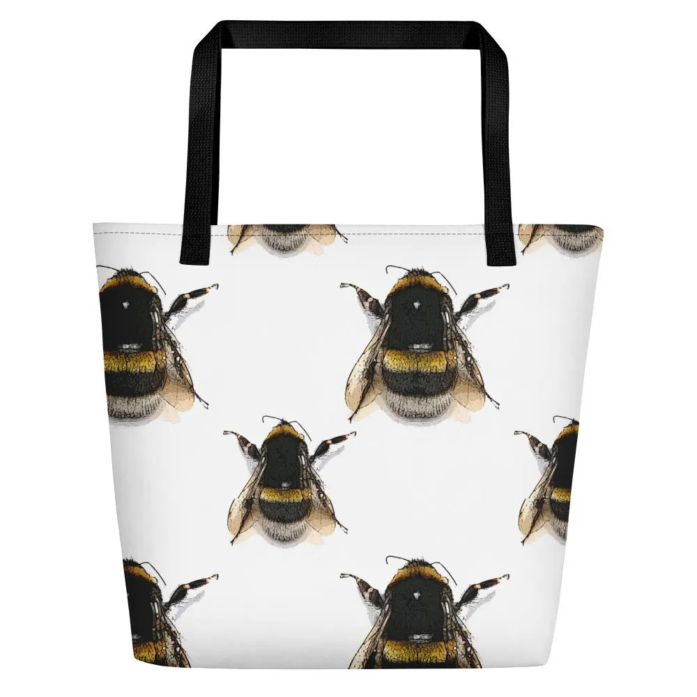 Polka Bees Filterd Beach Bag