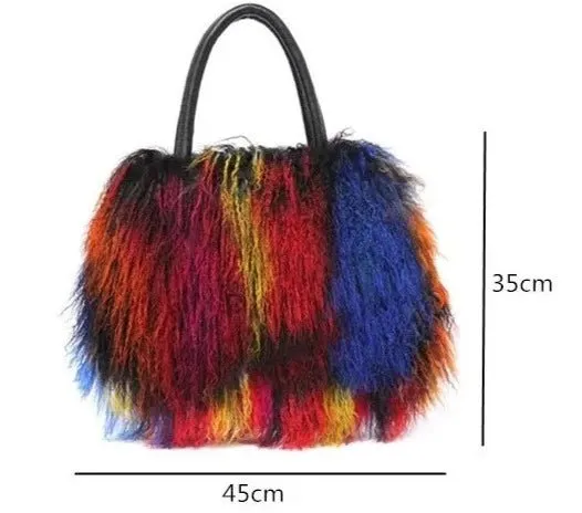 Pre Order:  Large Capacity Fur Bag