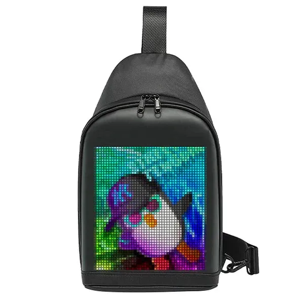 Premium Bluetooth Crossbody Bag with LED Display - Stay Connected, Stay Trendy