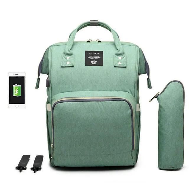 Premium Diaper Bag With USB u1