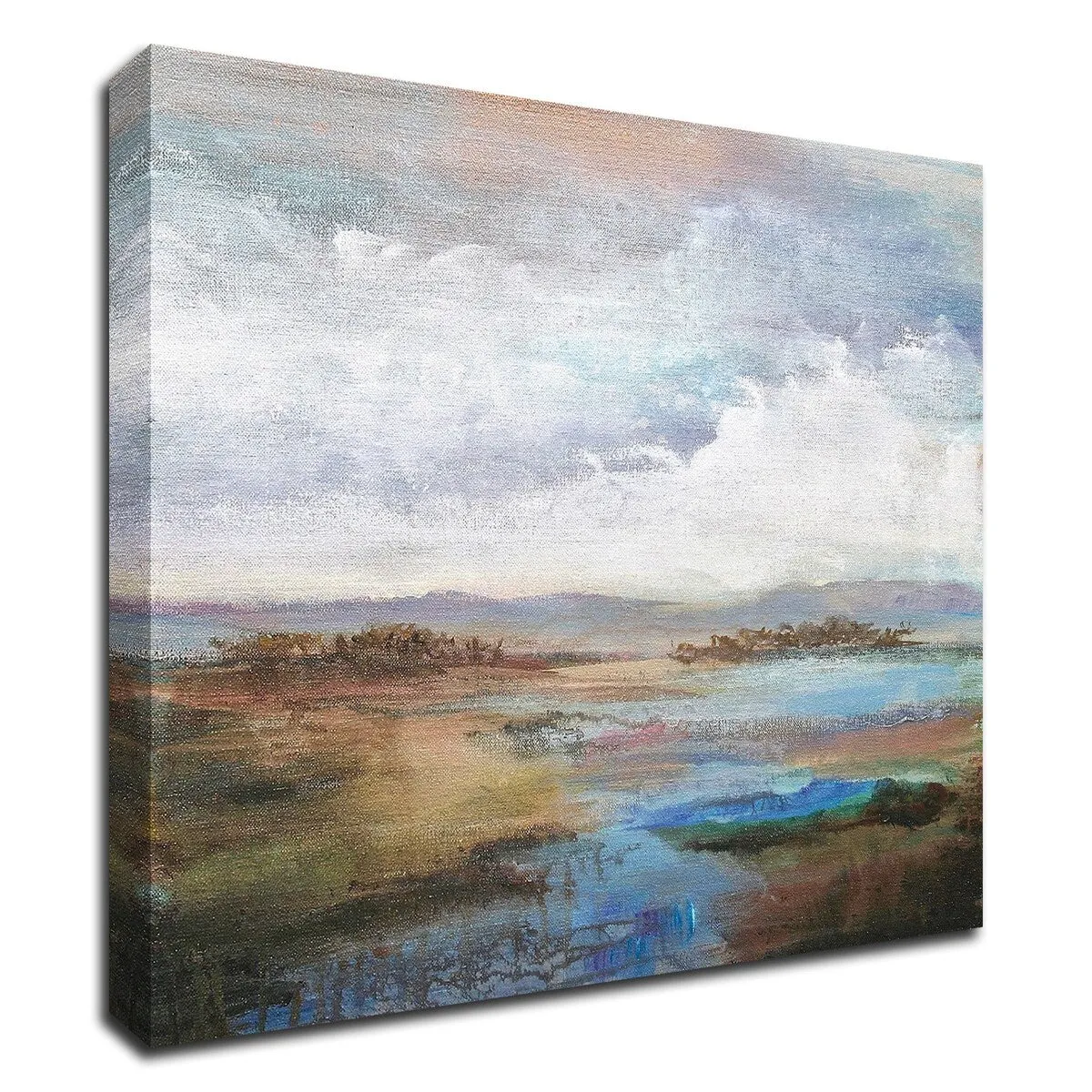 "Along The Stream" Wrapped Canvas Print Wall Art