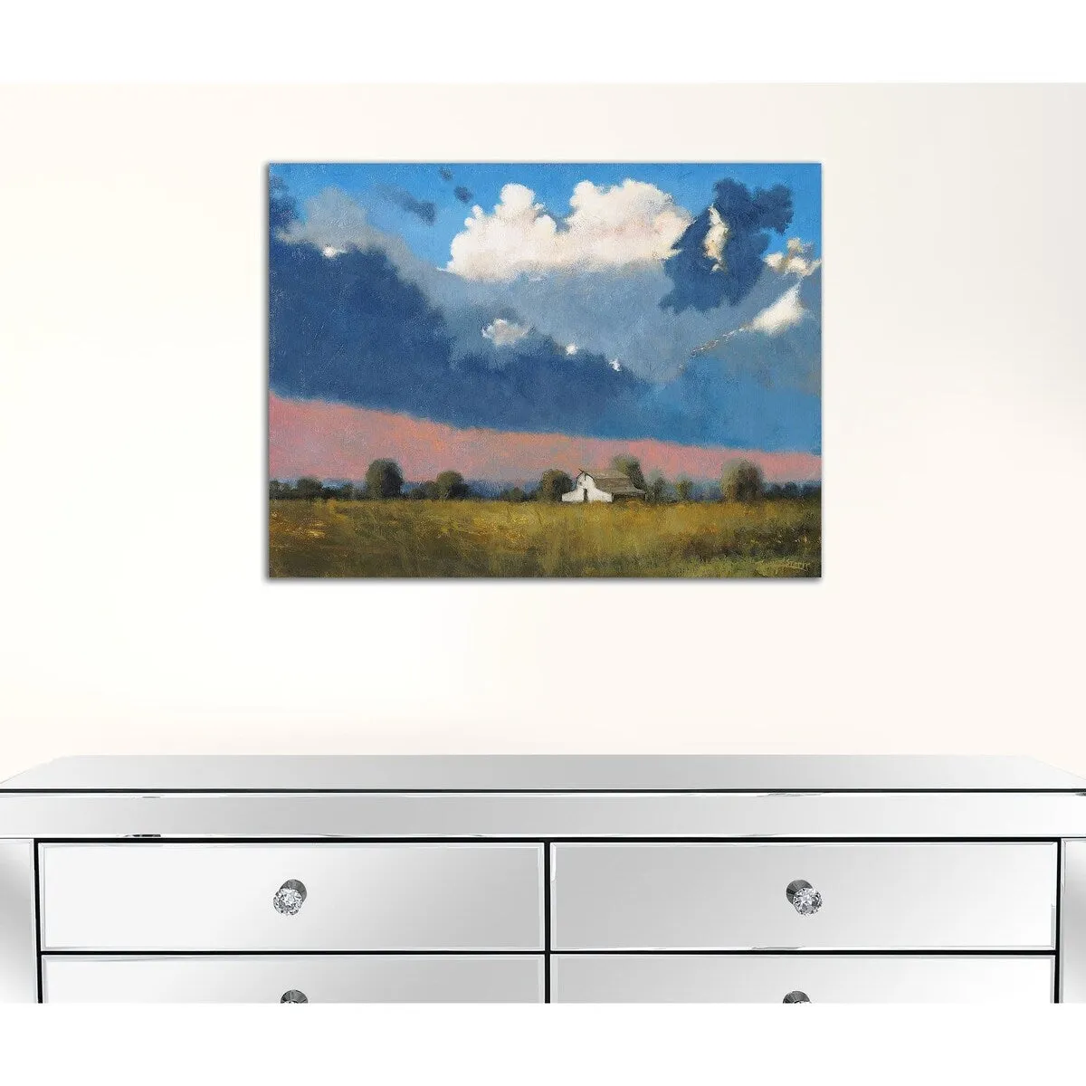 "Approaching Storm" Wrapped Canvas Print Wall Art