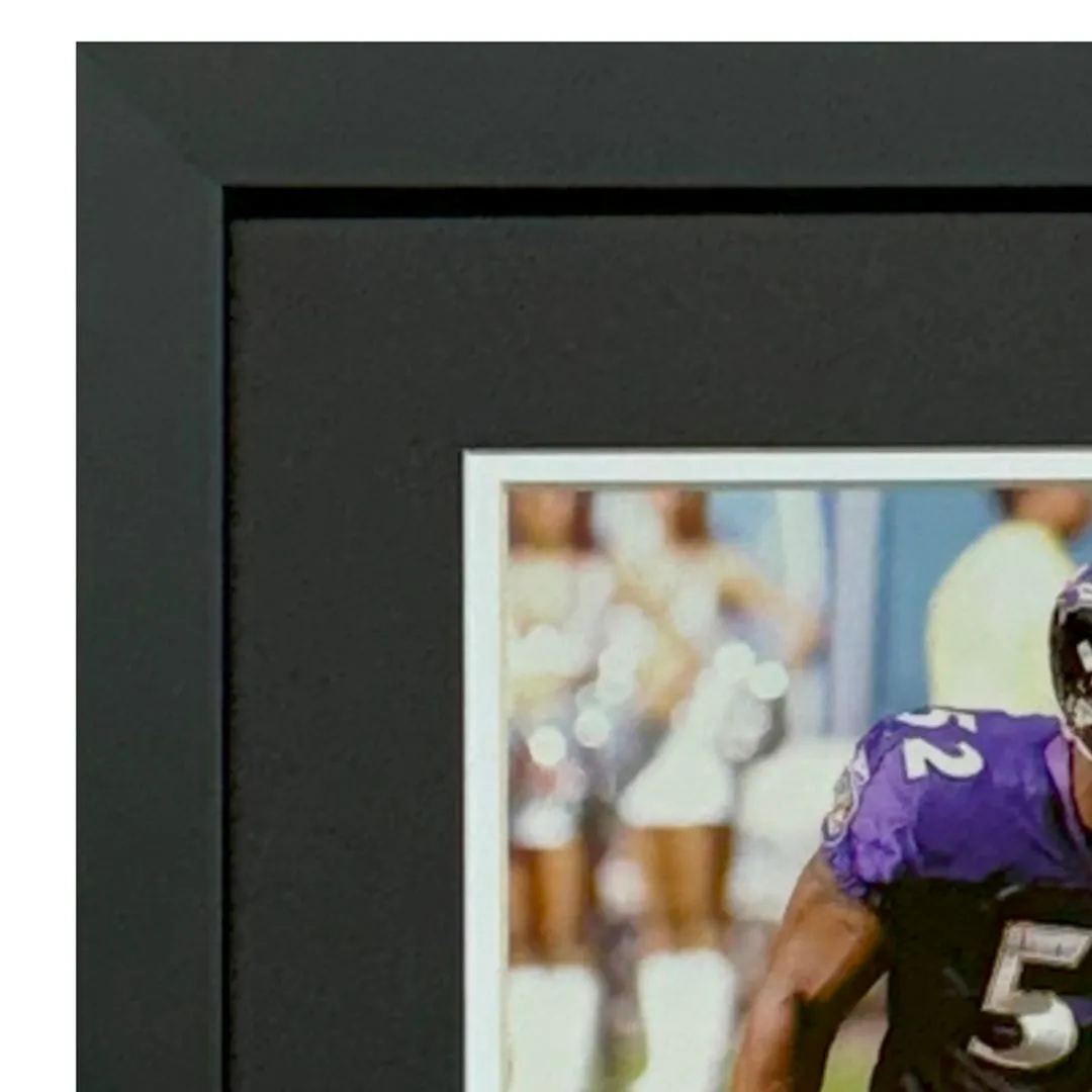 Ray Lewis Signed Baltimore Ravens Framed 8x10 Photo