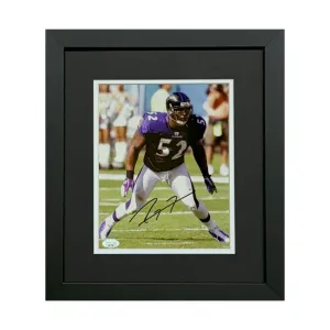 Ray Lewis Signed Baltimore Ravens Framed 8x10 Photo