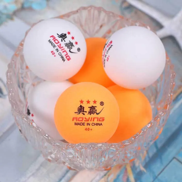 ROYING 10 PCS Professional ABS Table Tennis Training Ball, Diameter: 40mm, Specification:White 2Stars