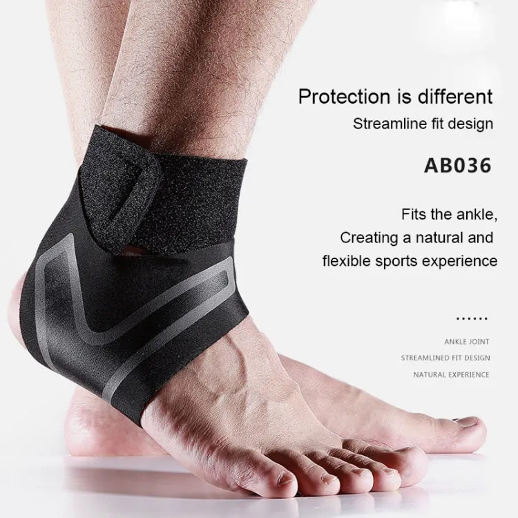 Sport Ankle Support Elastic High Protect Sports Ankle Equipment Safety Running Basketball Ankle Brace Support, Size:L(Left)